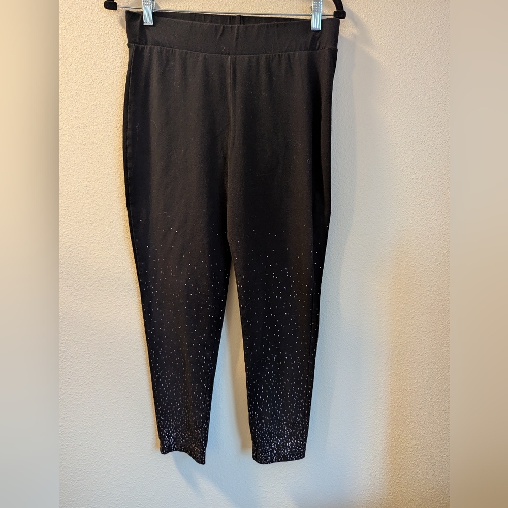 NWOT Torrid Black Leggings With Ombre Rose Gold Speckles Size 1X
